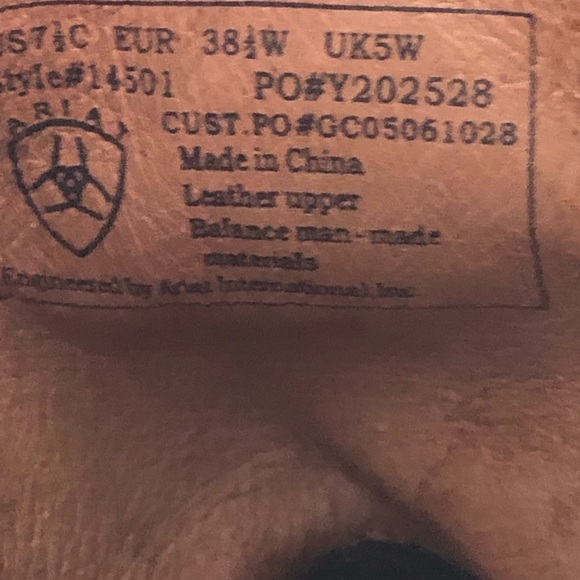 SOLD- Ariat, Women’s 7.5, Black Leather Roper Boots, GUC - Picture 6 of 16